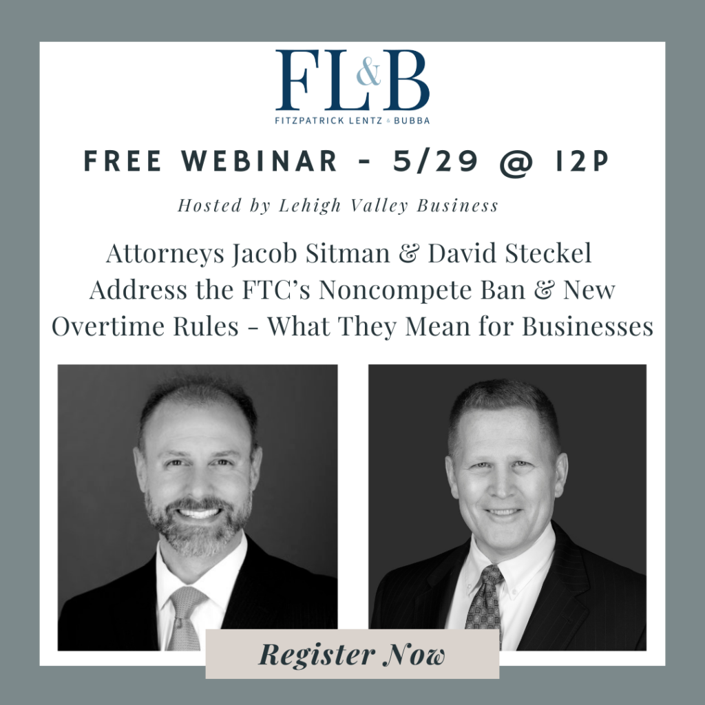 LVB Virtual Discussion FTC Noncompete Ban DOL Overtime Rules
